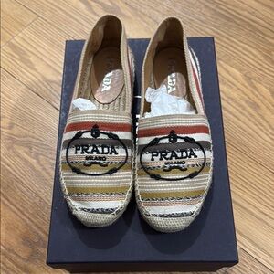 Prada Women's Striped Espadrilles - Multicolor